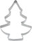 Westmark Lebkuchen-Ausstechform Tannenbaum, Groß, Inklusive Rezept, Länge: ca. 12 cm, Rostfreier Edelstahl, Tannenbaum, Silber, 35162291