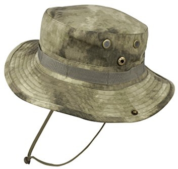 QHIU Boonie Hut Fischerhut Bucket Hat Sonnenschutz Rund Hut Tactical Camo für Angeln Camping Outdoor Sport Herren Damen Unisex