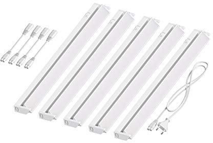 ledscom.de LED Unterbau-Leuchte LIWO 58cm, schwenkbar, je 979lm, warmweiß 5er Set