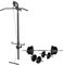vidaXL Latzugturm Wandmontage Langhantel Kurzhantel Set 60,5kg Latzug Seilzug
