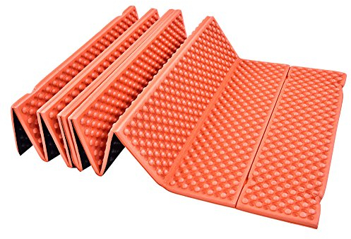 Wosume Wocume Outdoor Foam Isomatte Faltbare Strandzelt Isomatte wasserdichte Matratze(Orange)