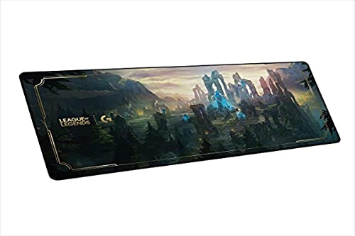 Logitech G G840 Tappetino Mouse Gaming XL in Tessuto - 3 mm di Spessore, Base Stabile in Gomma, Superficie Orientata alle Prestazioni, Edizione Ufficiale League of Legends