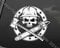 myrockshirt Holzfäller Totenkopf Skull Hobby Beruf ca. 20cm Aufkleber Sticker Autoaufkleber Auto Lack Scheibe Profi Qualität UV&Waschanlagenfest Decal