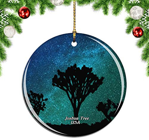 Weekino Amerika USA Joshua Tree Kalifornien Weihnachtsdekoration Christbaumkugel Hängender Weihnachtsbaum Anhänger Dekor City Travel Souvenir Collection Porzellan 2,85 Zoll