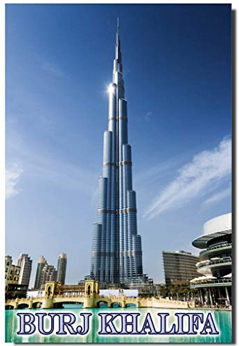 Burj Khalifa Fridge Magnet Dubai Travel Souvenir
