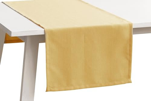 Pichler Tischwäsche Serie 'Panama', Gold, Größe:Tischdecke 150 x 250 cm