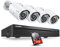 SANNCE 5MP POE CCTV Camera System, 8CH NVR Recorder with (4) 2560 * 1920P Outdoor Security IP Camera, Audio Recording, P2P, Motion Alert with Image, 2TB Hard Drive Pre-Installed