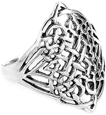 WINDALF Celtic Ring MIRA 20 mm Skandinavischer Knoten Vintage 925 Sterlingsilber (925 Sterlingsilber, 56 (17.8))