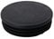 MroMax 90mm Dia Plastic Tubing Plug Round Post End Caps for Handrail Stair Newel Guardrail Tube Black 1Pcs