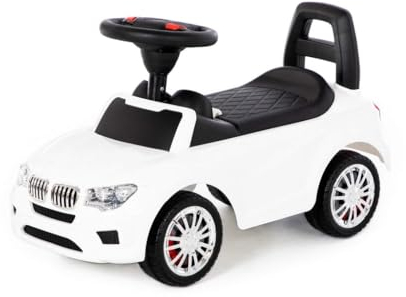 Rutscher Auto weiß Super Car Nr.5 Sound Kinder Rutscherfahrzeug Lauflernhilfe