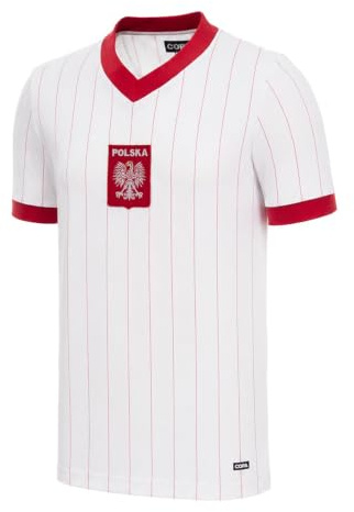 COPA - Polen 1982 - Retro Fußballtrikot - Herren - Weiß