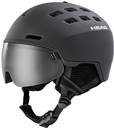 HEAD Radar 5K + SL Visier-Skihelm - Black mat, Kopfumfang:52-55 cm