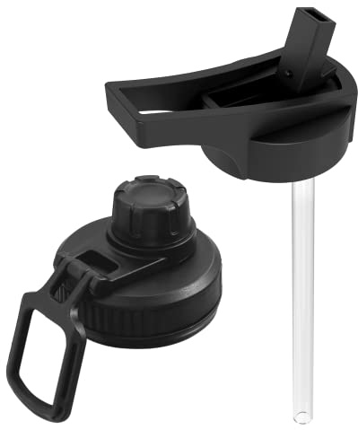 BOZ Replacement Lids for BOZ Stainless Steel Water Bottle XL - with Spout Lid and Straw Lid