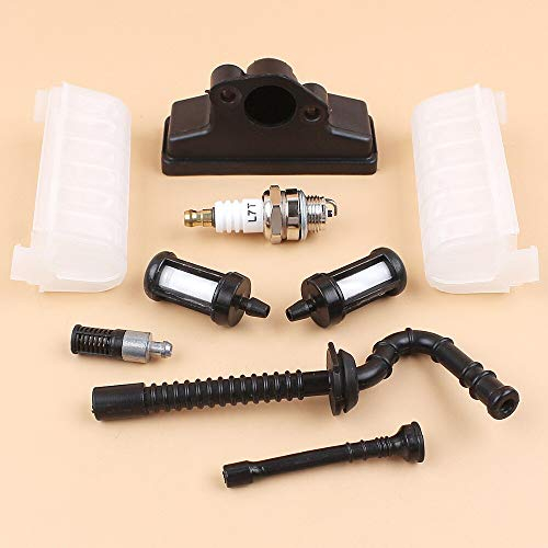 Luftfilter Heizöl Schlauch Leitung Zündkerzen-Kit kompatibel mit Sti-hl MS210 MS230 MS250 MS 210 230 250 021 023 025 Kettensägen-Ersatzteile