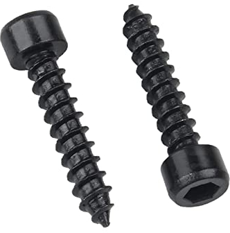 ORANXIN M4 x 16mm 50 Pcs Stufe 8.8 Selbstbohrende Schrauben Kohlenstoffstahl Zylinderkopf Treibschrauben Sprecher Trompete Fassungskappe Holzschrauben Schwarz