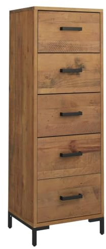 vidaXL Kommode Sideboard Schubladenschrank Schubladenkommode Aufbewahrungsschrank Holzschrank Schrank Anrichte 42x35x110cm Massivholz Kiefer