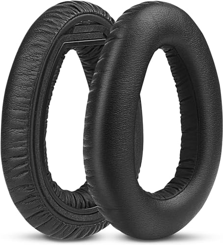 EVXVE Ersatz Ohrpolster Kompatible mit PXC 550 PXC 550-II Wireless MB 660 Serie Kopfhörer, Protein Leder & Memory Schaum PXC 550 Earpads Reparatur Teile (Schwarz)