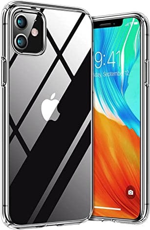 Cyber-Tech for iPhone 11 Phone Case Clear Yellowing-Resistant Shockproof Protection, Flexible Silicone,Slim Soft TPU Cover for iPhone 11 case