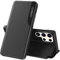 Handyhülle für Samsung Galaxy S24 Ultra Hülle Clear View Klappbar Leder Flip Klapphülle für Samsung S24 Ultra Case mit Ständer ​​​​Stoßfest Kratzfest Schutzhülle Galaxy S24 Ultra Hülle 5G (Schwarz)