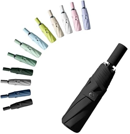 erised's bifrost Portátil Paraguas plegable de viaje Mango de apertura/cierre automático Capa de revestimiento/Protección UV anti UPF 50 99,9% compacto Paraguas de golf Hombres Mujeres Niños