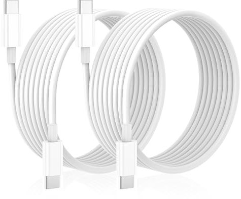 Cavo da USB C a USB C 2Pz 3 meteri USB C Tipo C Cavo PD 60W USB C Tipo-C Carica veloce per iPhone 16 15 Pro Max Plus/Samsung Galaxy/iPad Pro/Macbook/Google Pixel