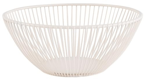 APS 30426 Korb -SVART- in whisper white Ø 20 cm, Höhe 8 cm