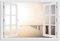 timalo Wandbild Outdoor wetterfeste Bilder für draußen | Gartenbilder Innen & Außen | Landschaftsbilder Acryl Glas Fensterblick Effekt | 120x60cm See mit Steg Abend