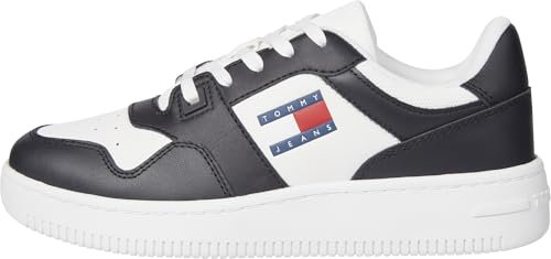 Tommy Jeans Baskets Femme Chaussures, Noir (Black), 36