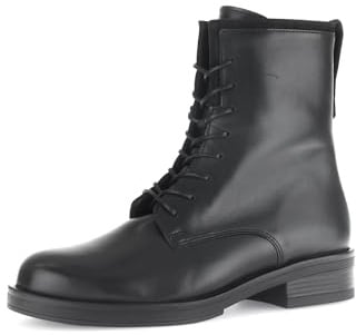 Gabor Damen Schnürstiefeletten, Frauen Stiefeletten,Best Fitting,Lammfell,Winterstiefeletten,Winterschuhe,warm,gefüttert,schwarz,40 EU / 6.5 UK