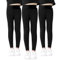 HOTUT Leggings Mädchen, 3er Pack high Waist Sport Leggings, Basic Lange Sporthose Kinder, Sportleggings mädchen Elastisch Fitness Hose, Sporthosen Einfarbig für Tanz Yoga Alltag