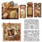 GLOBLELAND Ausrüstung Ticket Metall Stanzschablone Lesezeichen Papierpräge Stanzschablonen Set Stanzformen für Kartenherstellung DIY Papier Scrapbooking Handgefertigtes Fotoalbum