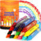 ZENO 18 Colors Jumbo Crayons + Non Toxic Crayons for Toddlers 1-3 | Washable Crayons for Kids Ages 4-8 | Easy To Hold Large Crayons | Crayons For Toddlers 2-4 Years | Travel Crayons