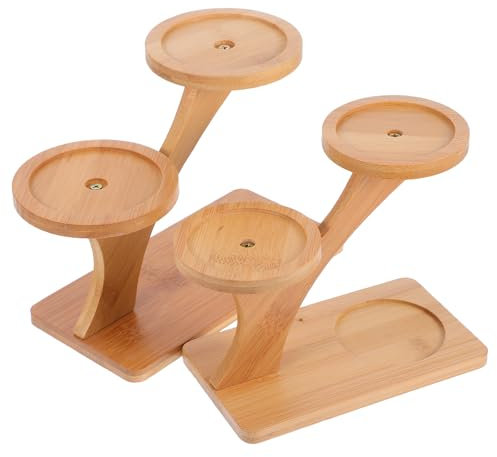 Yardwe 2pcs Desktop Stand Multi-layer Flowerpot Holder for Plants Tiered Shelf Display for Windowsill Tabletop Kitchen Window Decor Corner Stand