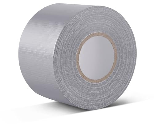 HONGTAISHENG Premium Gewebeband, Wasserfest Gaffa Tape, Panzerband Extra Stark, Panzertape Grau für Innen & Außen Gewebeverstärktes Klebeband, 58mm x 20m