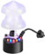 Shovelmty Mist Maker 12 LED Mister Fogger Fuente de Agua Estanque Máquina de Niebla Atomizador Ultrasónico Eléctrico con Protector Salpicaduras Enchufe de la UE