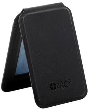 Swiss Peak Magnetic PU Recycled Phone Wallet (One Size) (Black)