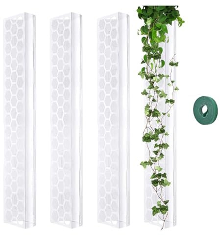 Générique Monstera Moospfosten – 43,2 cm stapelbare Stütze für Kletterpflanzen im Innenbereich, transparenter Moospfahl | Monsteras – grüner Efeu-Ständer, Argbaum
