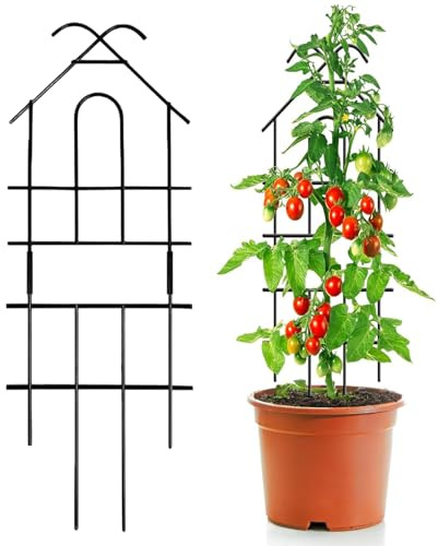 Metallgitter | Metallgitter zur Unterstützung von Pflanzen | Rahmen für Kletterpflanzen | für Innen- und Außenbereich, Hof, Garten, Gewächshaus, Balkon, Hochzeit, Reben und