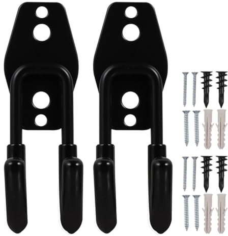 Hemobllo Schwere Wandhalterung für Gartenschläuche 2 Stück Packung aus Edelstahl und Gummi Abriebfest und Knotenverhindernd für Garage und Terrasse