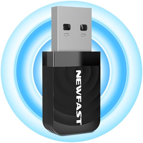NEWFAST 1300Mbps USB WLAN Stick für pc,Dual-Band(2.4G/5G) WLAN Adapter | USB 3.0,MU-MIMO,Enthält CD-Treiber,Mini Design,Convenient to Carry,Only for Windows10/11/7/8/8.1,Mac OS 10.9-10.15