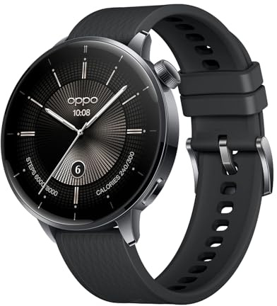 OPPO Watch X2 Mini Smartwatch, 1.32-inch AMOLED, 100+ Workout Modes, IP68, Health Monitoring, GPS, Google Pay - Nebula Black
