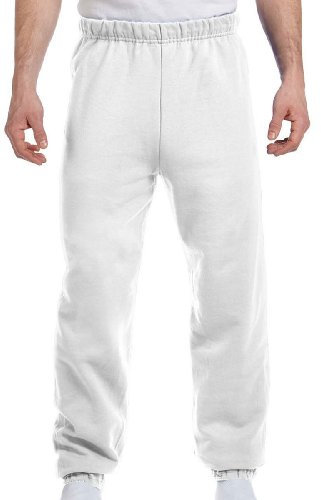 Jerzees Adult 8 oz. NuBlend® Fleece Sweatpants XL WHITE