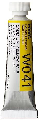 Holbein aquarelle : Tube de 5ml CADMIUM jaune PALE