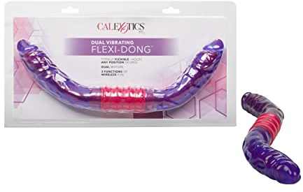 California Exotics Dual Vibrating and Pulsating Flexi-Dong