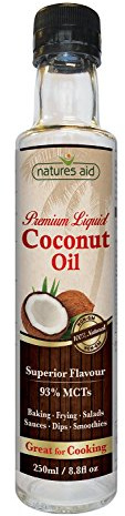 Natures Aid Liquid Coconut Premium Oil 250ml X 2 (Pack of 2)