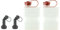FuelFriend®-PLUS CLEAR - jerrycan 1,0 litre + bec verrouillable - 2 articles - parfait pour les motos, les voitures et plus encore