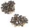 Trimming Shop Doble Tapa Remaches de Cuero Tubular Metal Tuercas para Bricolaje Artesanía en Piel, Ropa Reparación & Recambio, Bolso, Correas, 15mm x 13.5mm, Bronce, 100 Juegos