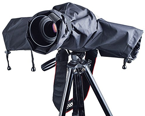 Caméra Couverture Anti-Pluie, ZWOOS Caméra Couverture Protection Imperméable Contre la Pluie en Nylon pour Canon, Nikon, Sony, Pentax et Panasonic DSLR