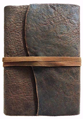 LederkalenderMontana - Tageskalender Timer Tagebuch Planer - 1 Seite pro Tag - austauschbarer Kalender (25 x 16 cm [ca. A5])