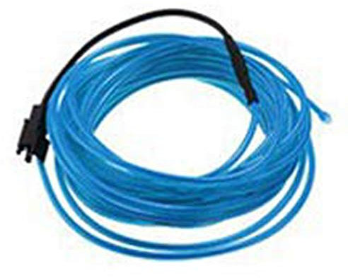 EL Wire Cable LED Glow String Light, 1M Blu, Illuminazione per interni auto Auto LED Strip Ghirlanda, Luce al neon flessibile, DC 12V per decorazione auto